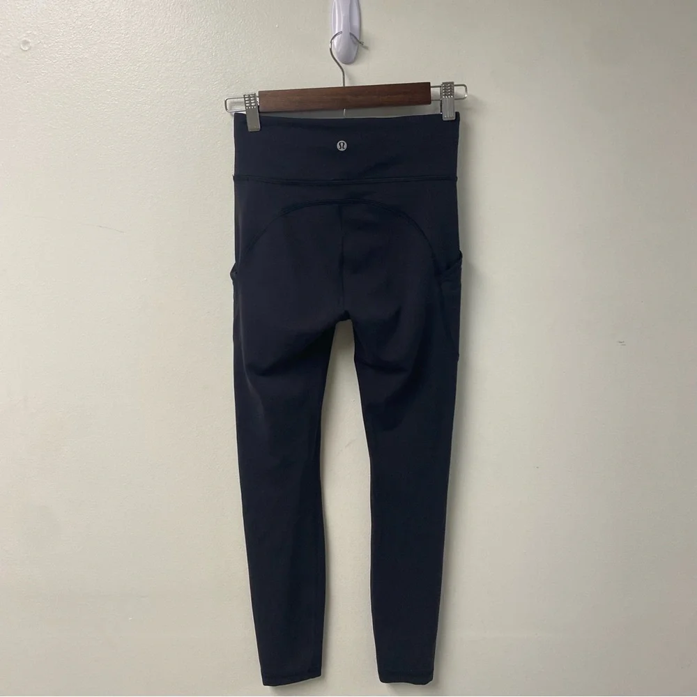 Lululemon Invigorate Black High Rise‎ Tight 25” Size 4 - Picture 6 of 7